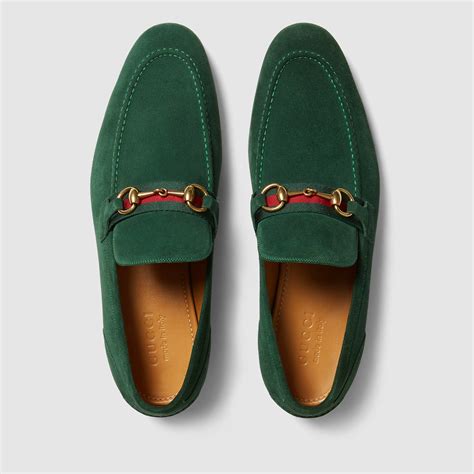 green gucci loafers men|gucci suede loafers for men.